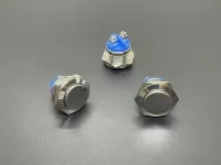 Nút Nhấn Dài Inox 19mm Đầu Bằng Không Có Đèn